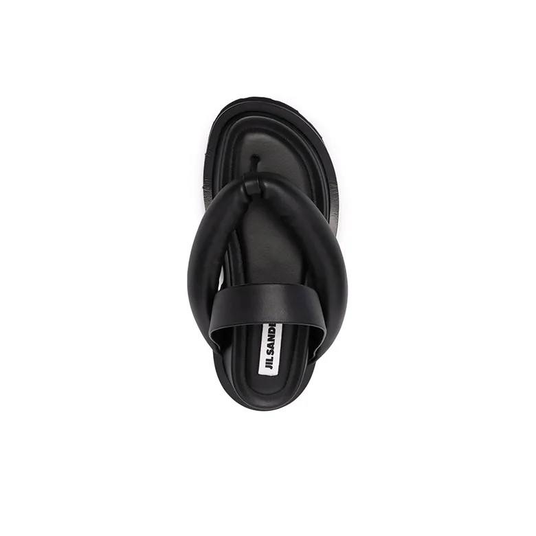 JIL SANDER Flip Flops Women's Bright Black-4