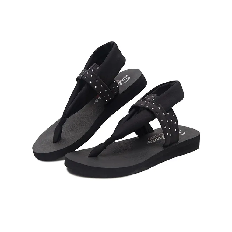Skechers Meditation Beach Sandals Women's Black-2