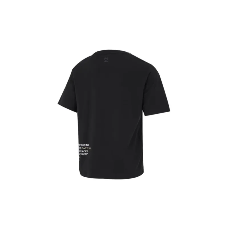 Adidas Neo Drop Shoulder Sleeve T-Shirt Men's Black-1