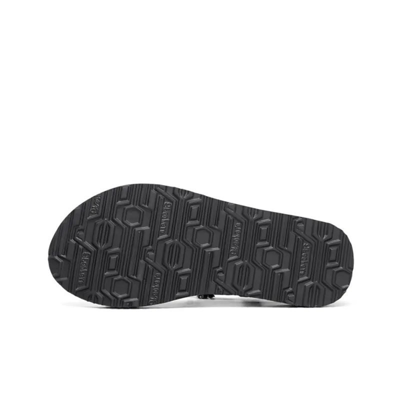 Skechers Meditation Rubber Sole Quiet Flip Flops Women's All Black-3