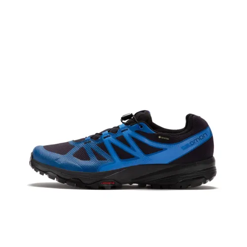 SALOMON Gore-Tex Hiking / Trekking Shoes Men Low-Top Black/Blue