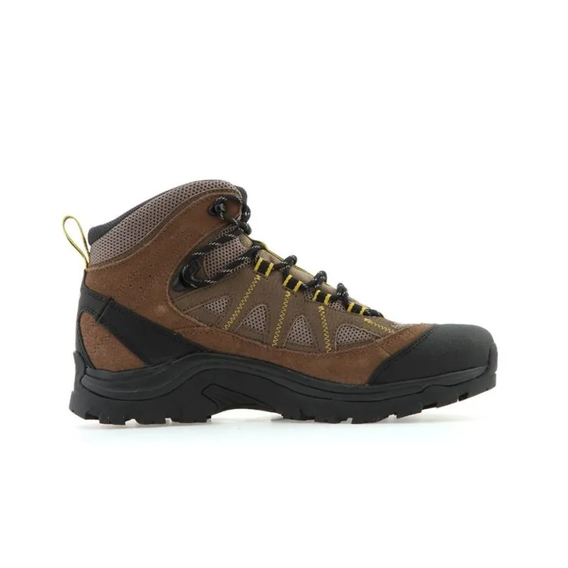 SALOMON Authentic LTR GTX Wear-Resistant Mid-Top Outdoor Shoes Men's Black Brown-1