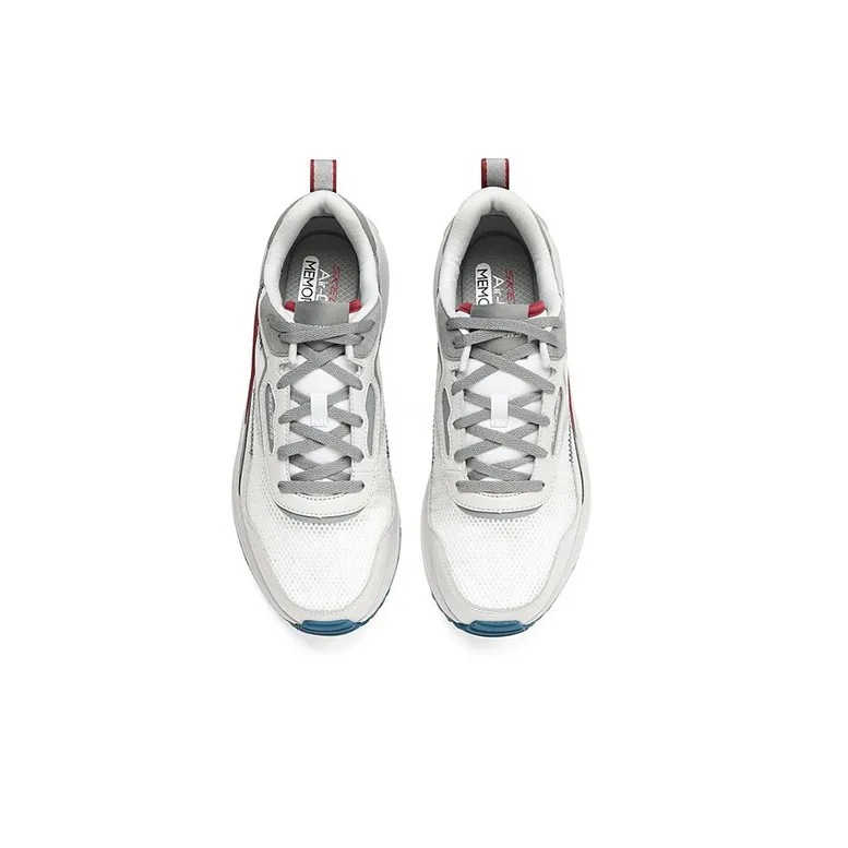 Skechers Global Jogger 'White Grey Red'-3