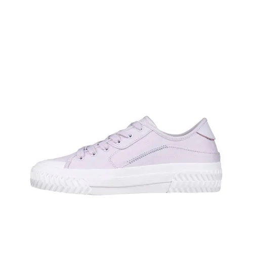 Skechers Track Skateboard Shoes Women's Low-Top Light Purple/White