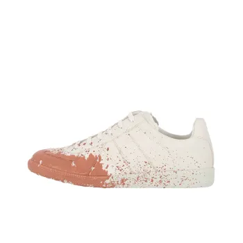 Maison Margiela Replica Low Top Stylish Skateboarding Shoes Men's White Orange