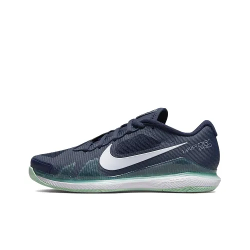 Nike Air Zoom Vapor Pro Tennis Shoes Women's Low-Top Blue/Green/White