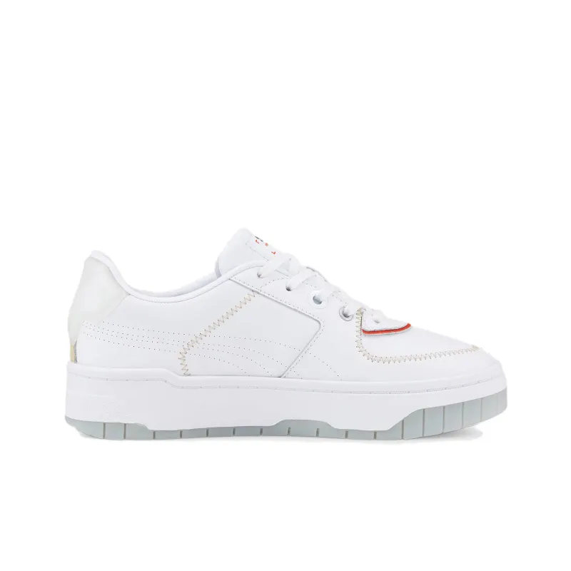 PUMA Cali Series Skateboard Shoes Women's Low Top White/Blue/Khaki/Red-1