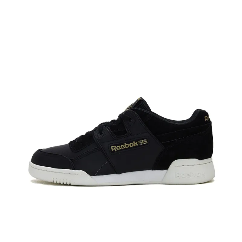 Reebok Workout Anti-Slip Wear-Resistant Low-Top Skateboard Shoes Men's Black-0