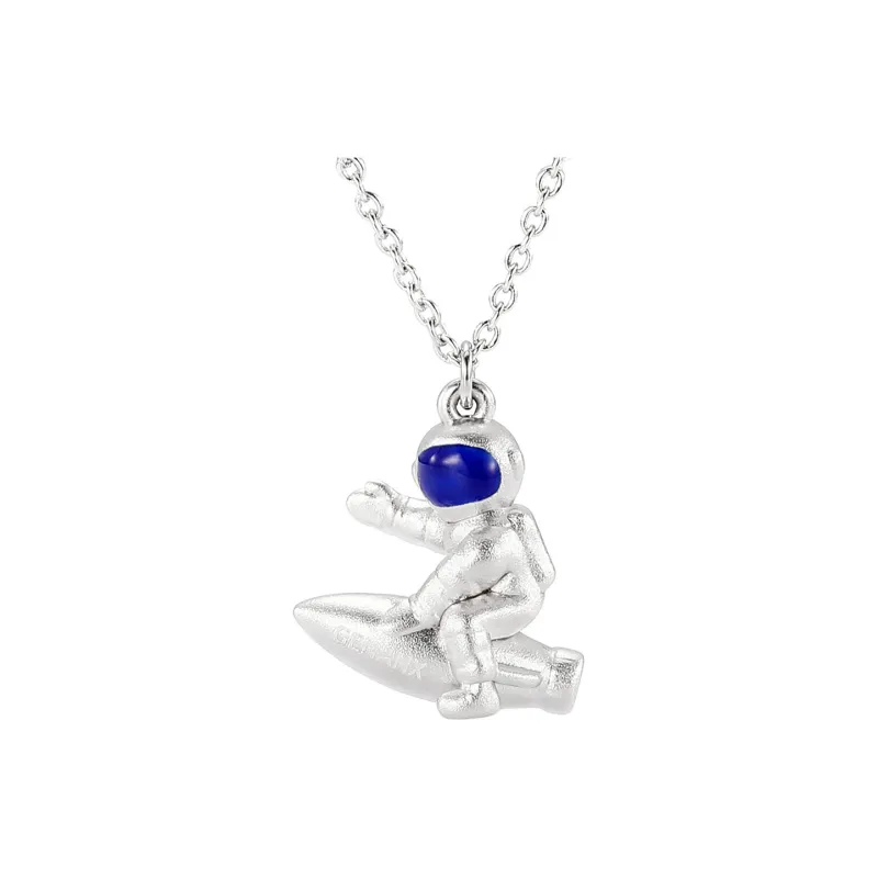GENANX Necklaces Unisex Silvery White-1