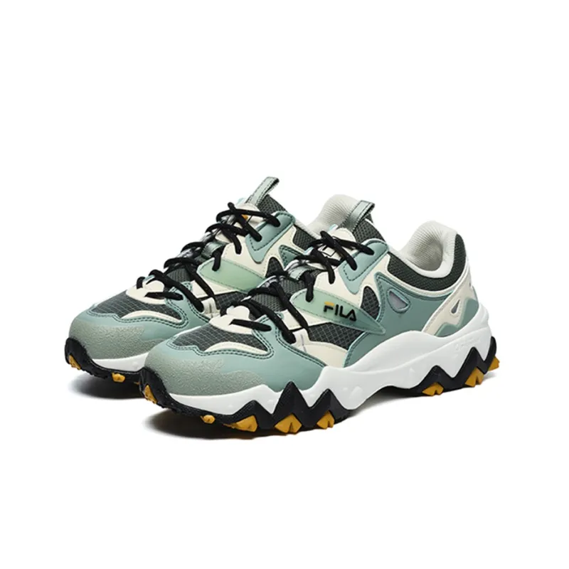 FILA Oakmont 2 2 Euro Man 2 Cushioning Anti-Slip And Wear-Resistant Low-Top Casual Shoes Men's Green Ecru-1