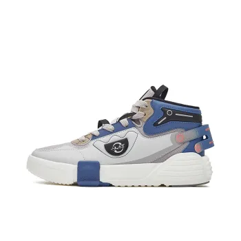 Erke Mid Top Skateboard Shoes Women's Gray Blue