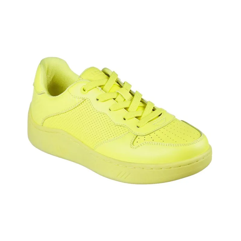 Skechers Upbeats-Bright Court Slip-Resistant Cushioning Wear-Resistant Low-Top Skateboard Shoes Women's Yellow-2