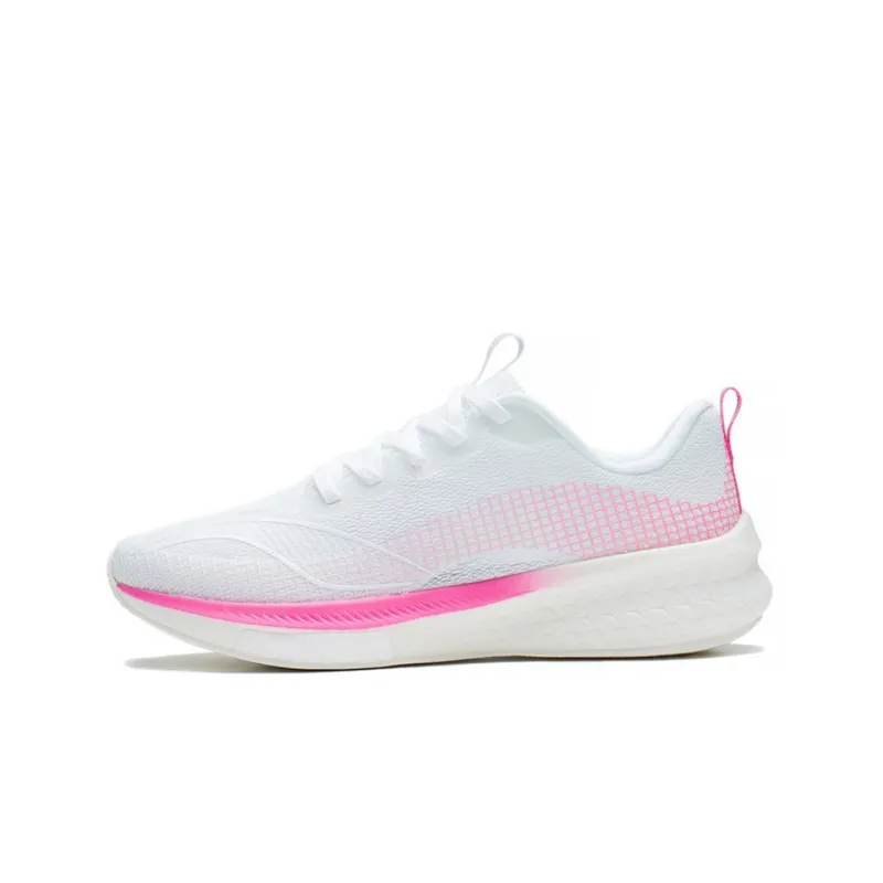 LiNing Red Hare 5 Pro Low Top Running Shoes Women's Pink White-0