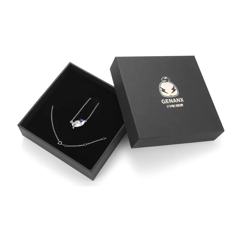 GENANX Necklaces Unisex Silvery White-5