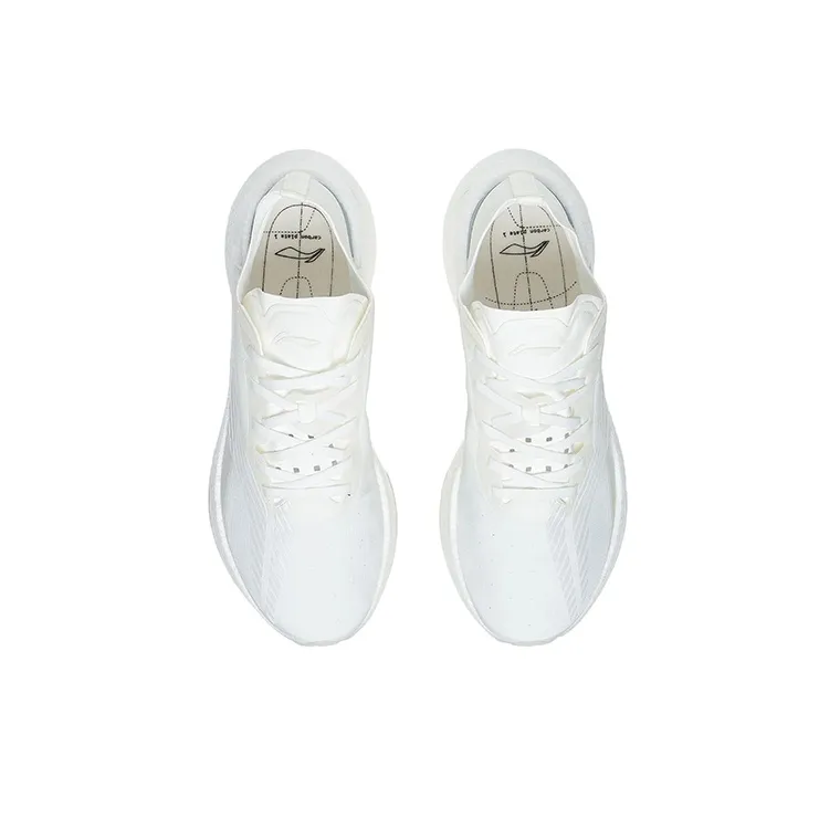 LiNing Jueying 䨻 Shock Absorbers Slip Resistant, Abrasion Resistant, Breathable Low Top Running Shoes Women's White-3