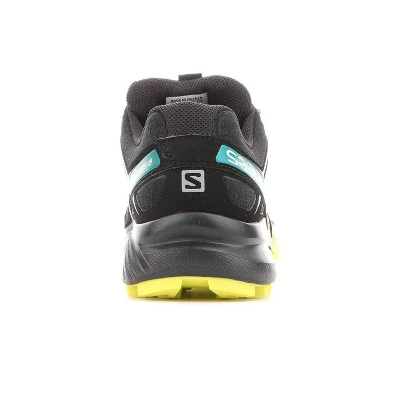 SALOMON Speedcross 4 Abrasion Resistant Low Top Trekking Shoes Men's Black Yellow-4