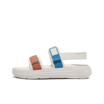 FILA Fong Sandals One Strap Sandals Unisex Beige White Blue Korean Style