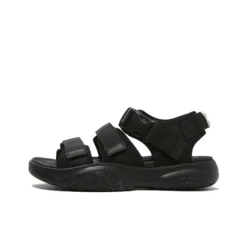 FILA Tapered Sandals 2 Beach Sandals Unisex Black Korean Style