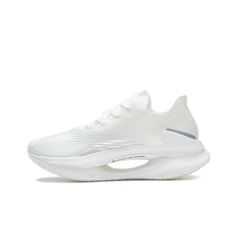 LiNing Jueying 䨻 Shock Absorbers Slip Resistant, Abrasion Resistant, Breathable Low Top Running Shoes Women's White-0