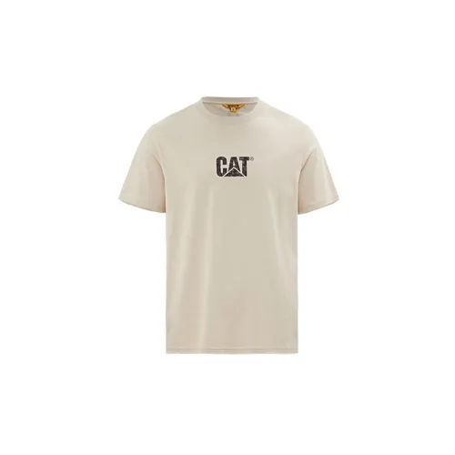 CAT T-Shirts Unisex Light Khaki