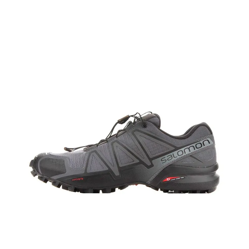 SALOMON Speedcross 4 Hiking / Trekking Shoes Men Low Top Gray-0