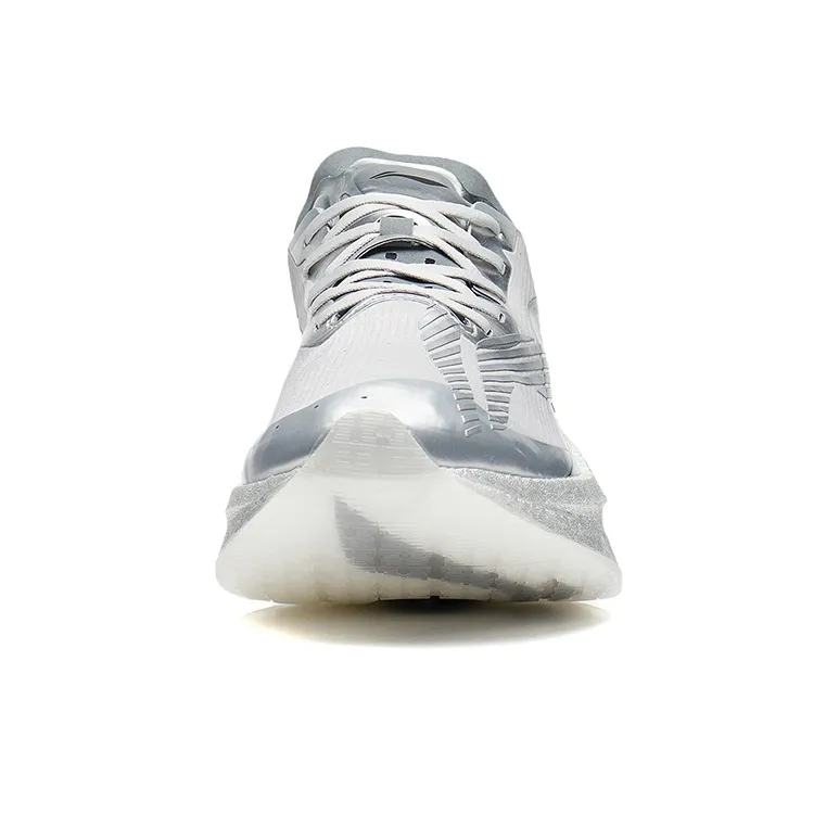 LiNing Jueying Cushioning Anti Slip Wear Resistant Breathability Low Top Running Shoes Men's Silver-4