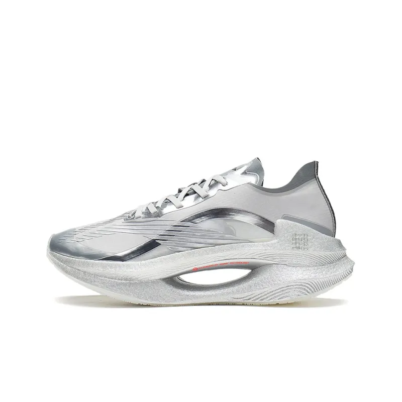 LiNing Jueying Cushioning Anti Slip Wear Resistant Breathability Low Top Running Shoes Men's Silver-0