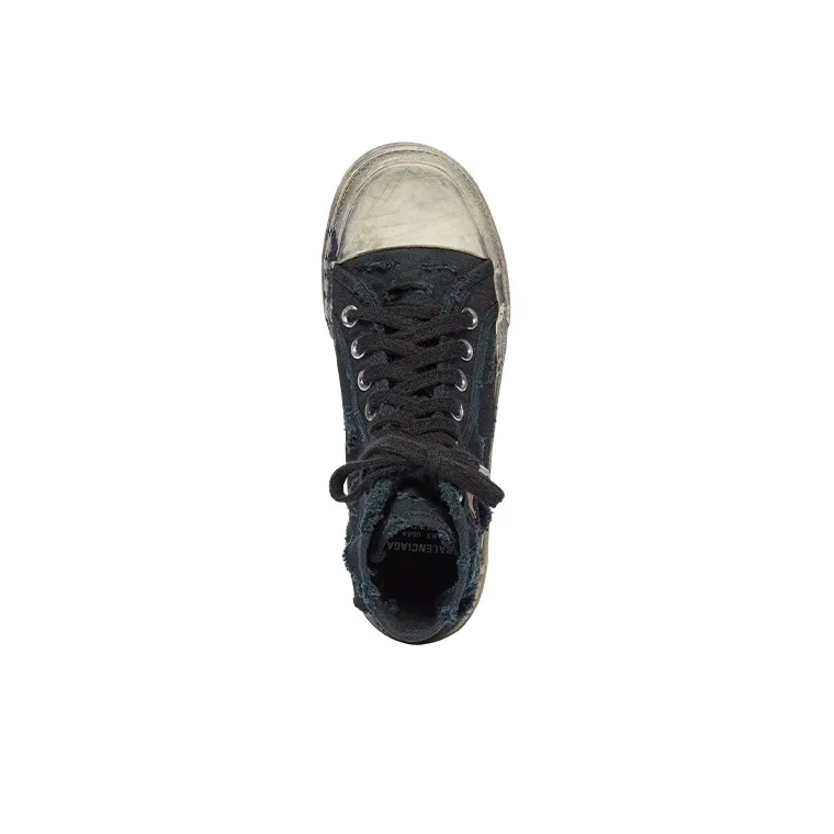 Balenciaga Women's Paris High 'Destroyed - Black'-2