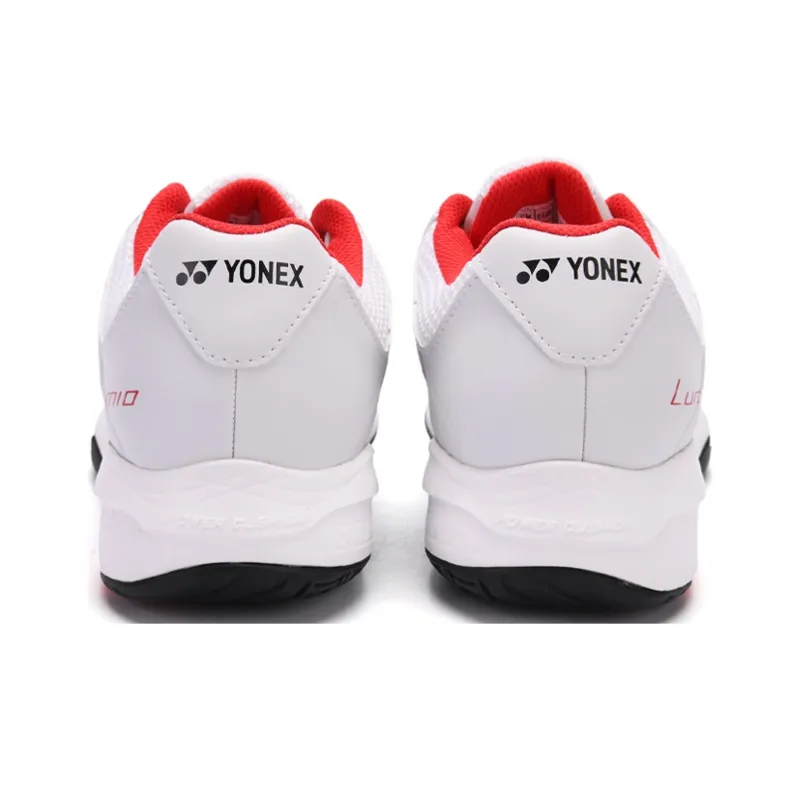YONEX Tennis Shoes Unisex Low Top White Red-3