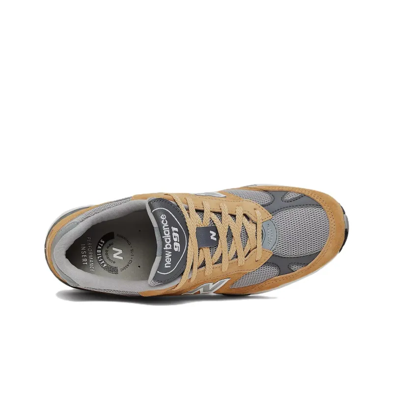 New Balance 991 MiUK Tan Grey Dark Grey-3
