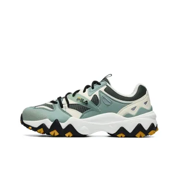 FILA Oakmont 2 2 Euro Man 2 Cushioning Anti Slip And Wear Resistant Low Top Casual Shoes Men's Green Ecru