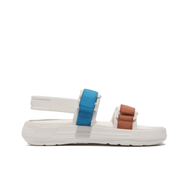 FILA Fong Sandals One Strap Sandals Unisex Beige White Blue Korean Style-1