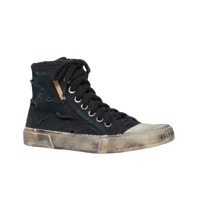 Balenciaga Women's Paris High 'Destroyed - Black'-1