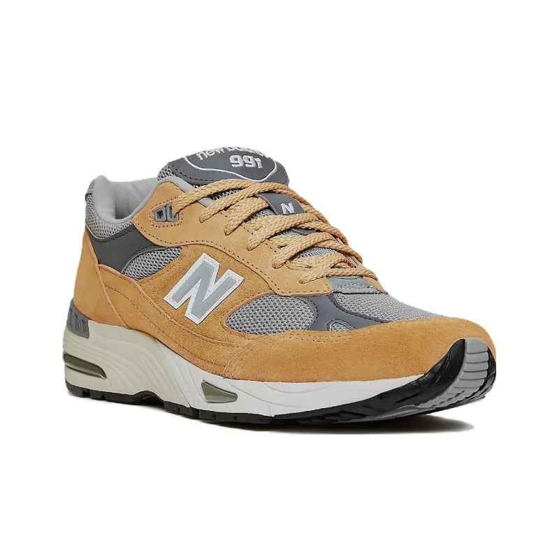 New Balance 991 MiUK Tan Grey Dark Grey-2