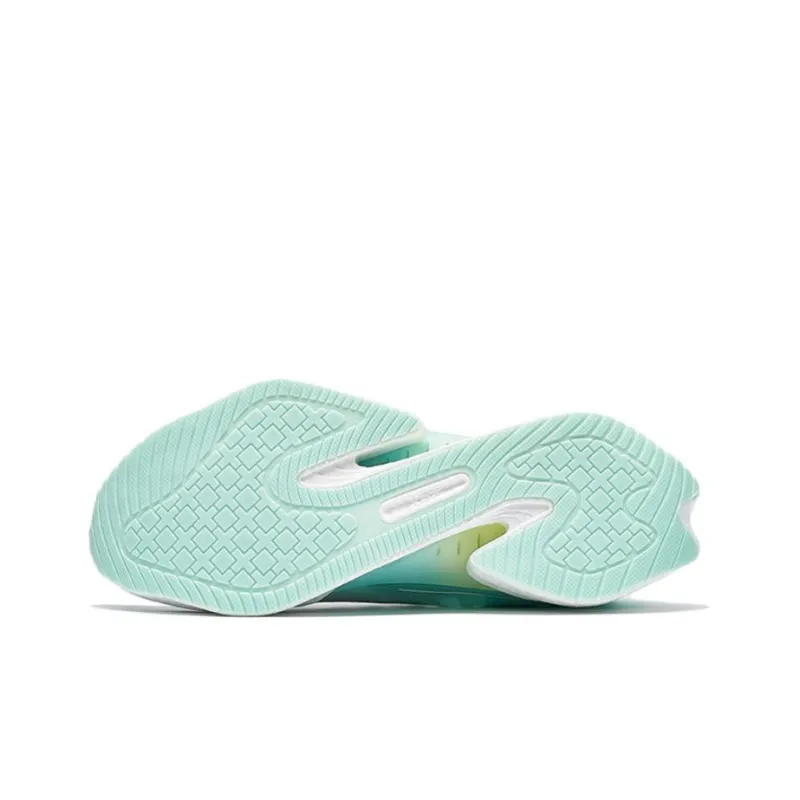 XTEP To Light Pro Cushioning, Rebound, Slip Resistant Low Top Running Shoes Women's Green Blue-4