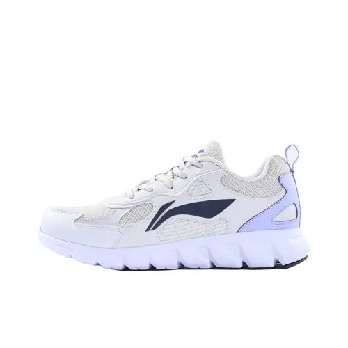 LINING Running Shoes Women's Low-Top Pearl White/Bad Little Purple