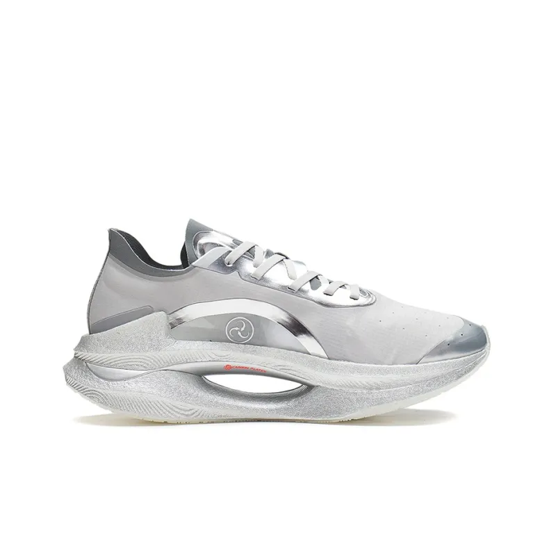 LiNing Jueying Cushioning Anti Slip Wear Resistant Breathability Low Top Running Shoes Men's Silver-1