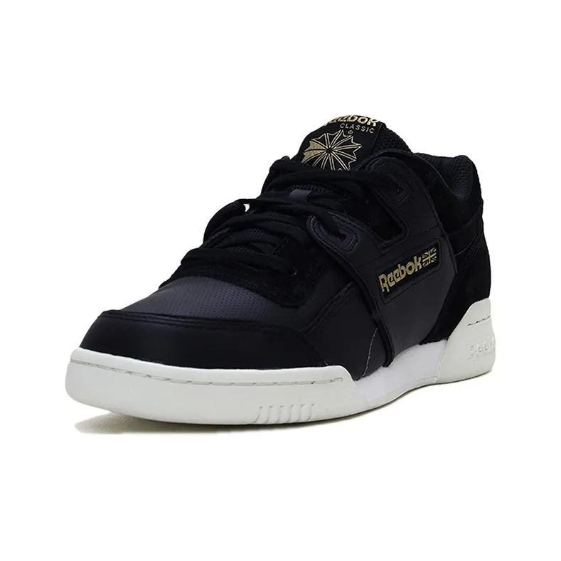 Reebok Workout Anti-Slip Wear-Resistant Low-Top Skateboard Shoes Men's Black-1