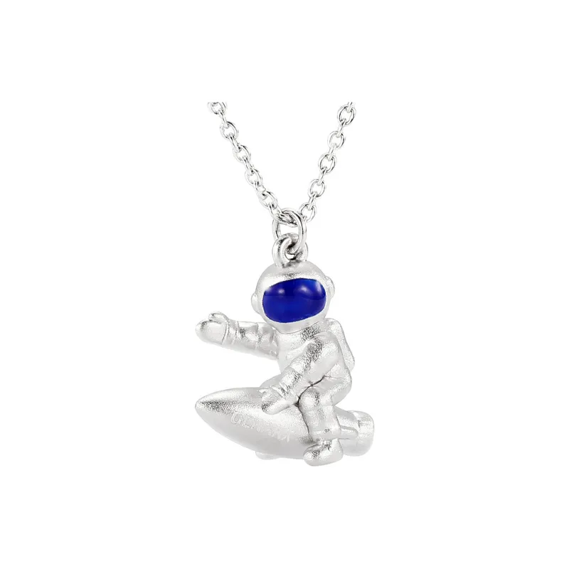 GENANX Necklaces Unisex Silvery White-0