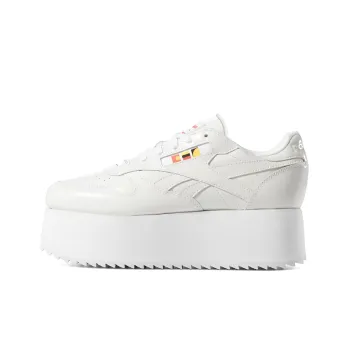 Reebok Gigi Hadid X Reebok Classic Leather Triple Thick Sole Casual Skateboarding Shoes White Women's