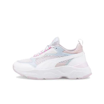 PUMA Cassia Shock Absorbers Slip Resistant, Abrasion Resistant, Lightweight Low Top Casual Shoes Women's White
