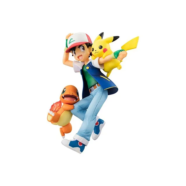 MegaHouse Pokémon Characters Charmander Pikachu G.E.M. Collection Pokémon Satoshi Charmander Scale Figures-3