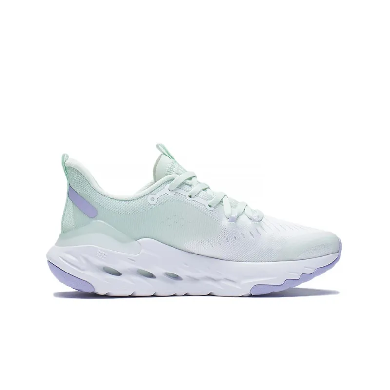 LiNing Anti Slip Wear Resistant Low Top Running Shoes Women's Light Emerald Green-1