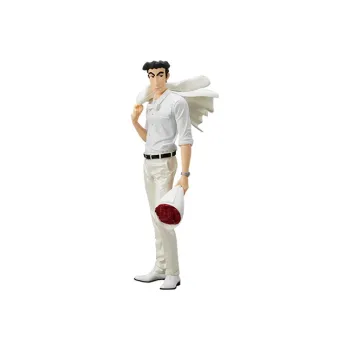BANPRESTO Hiroshi Nohara Glasses Factory Crayon Shin Chan Character Designer Photographer Bonus Gift 20cm Scale Figures