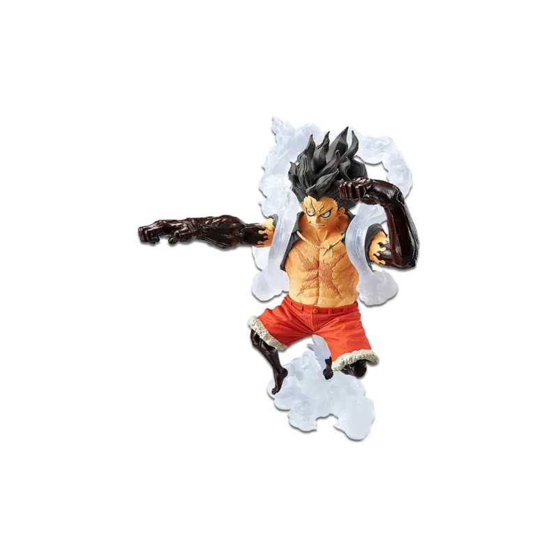 BANPRESTO Monkey D. Luffy Glass Factory One Piece Fire Cannon & 4th Gear Snake Man Bonus Gift Scale Figures-4