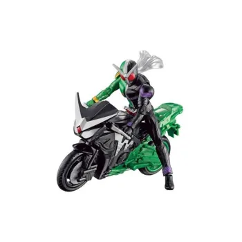BANDAI Kamen Rider W RKF Hyper Posable Doll Kamen Rider W Double Rider Wind King & Biker Set Scale Figures