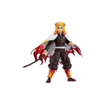 MAX Factory Kyojuro Rengoku Figma#553 Demon Slayer  Kimetsu No Yaiba Action Figure Scale Figures 15.5cm