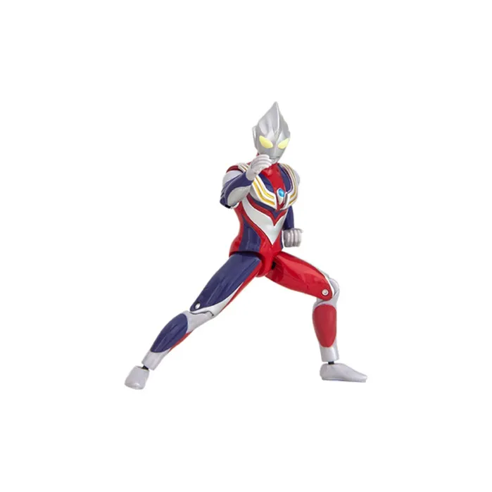 BANDAI Autobots Highly Poseable Collection Ultraman Tiga Deluxe Version Deluxe Version Scale Figures 14cm-1