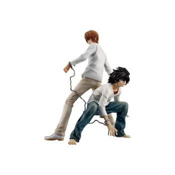 MegaHouse Light Yagami Gem Death Note Death Note L 24cm/15cm Scale Figures