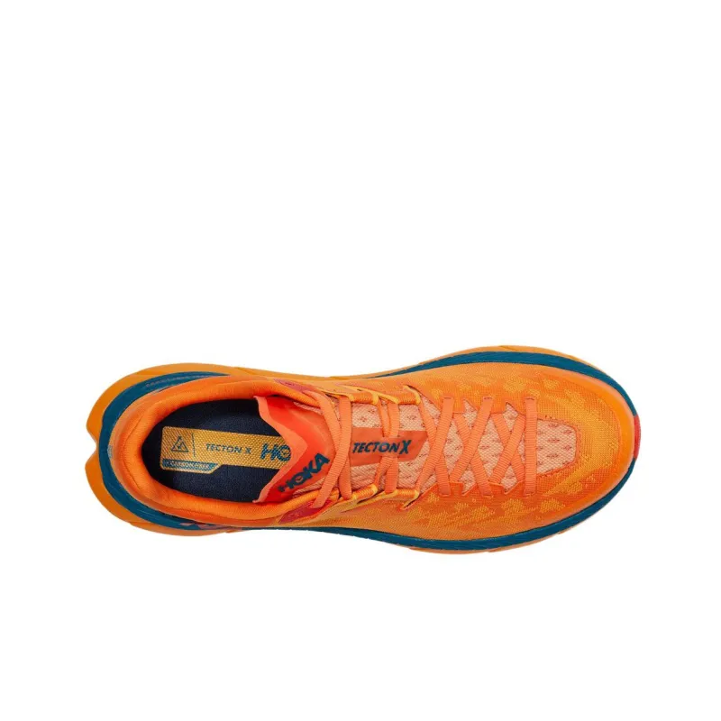 HOKA ONE ONE Tecton X Persimmon Orange Blue-3